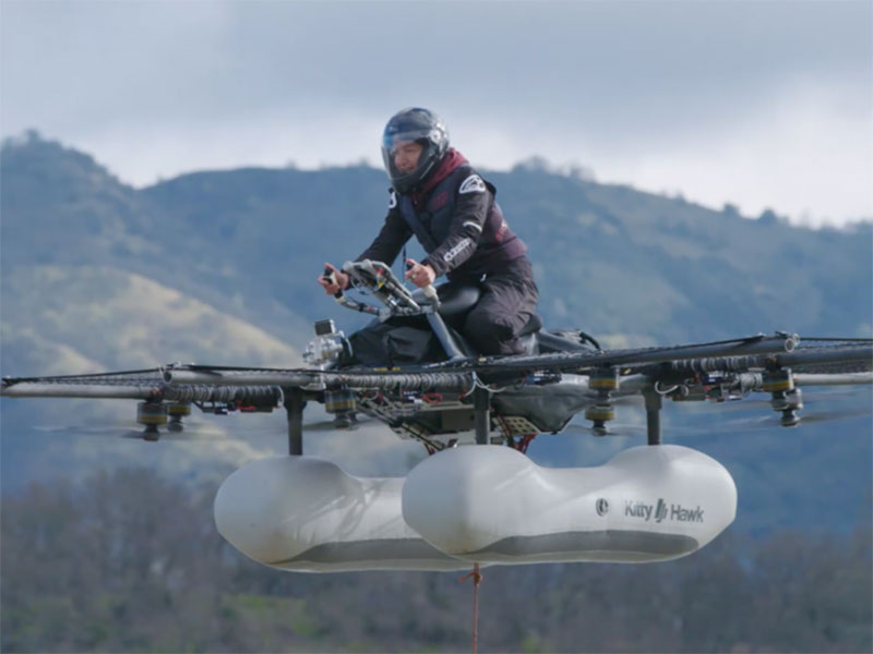 هكذا تعمل سيارة Flyer الطائرة من Kitty Hawk